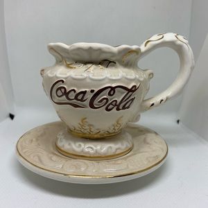 Victorian Coca Cola Cup & Saucer Set